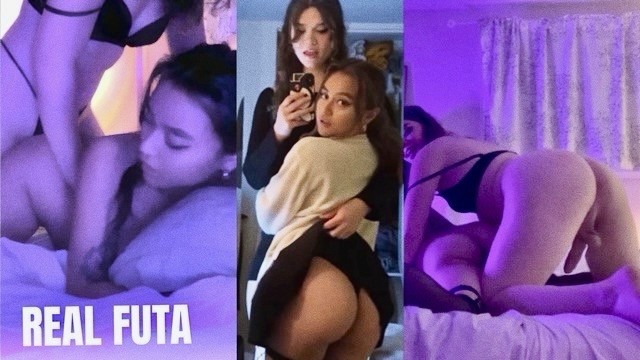 Trans Babe Does Anal with Bisexual GF • Amateur Couple