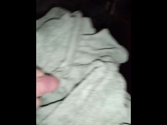 I cum on a towel