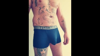 Pants parade. Trying on different underwear