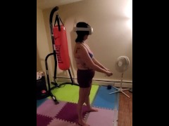 VR Boxing - Mrs BJ Anderson's First Time In VR
