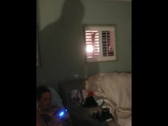 I Watch Hard and Sexy Muscle Guy Masturbating Explodes Cum On My Thighs and Panties