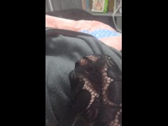In my gstring - Screenshot 1 of 16 - Caught Wanking