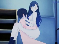 Shiraishi An and I have intense sex in the classroom at night. - Project SEKAI Hentai