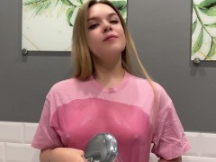 Transparent pink top, Dry vs Wet