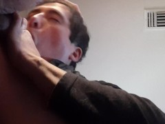 Latino Boy Sucks Stepdads cock from under desk - Screenshot 11 of 16 - Stepdad