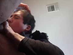 Latino Boy Sucks Stepdads cock from under desk - Screenshot 14 of 16 - Close Up Blowjob