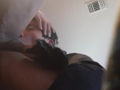 Latino Boy Sucks Stepdads cock from under desk - Screenshot 4 of 16 - Close Up Blowjob