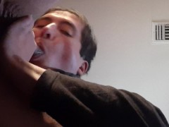 Latino Boy Sucks Stepdads cock from under desk - Screenshot 9 of 16 - Close Up Blowjob
