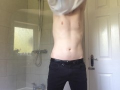 Stripteasing and Getting Hard - Screenshot 3 of 16 - Male Nipple