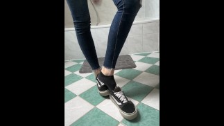 Secretly smell my sweaty soles while I clean