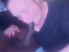 My boo pajamas and a nice big black cock to gobble on