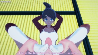 Aoi Asahina from Danganronpa Gives You A Footjob Hentai POV