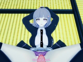Chiaki Nanami from Danganronpa gives you a Footjob Hentai POV