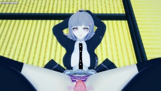 Chiaki Nanami from Danganronpa Gives You A Footjob Hentai POV