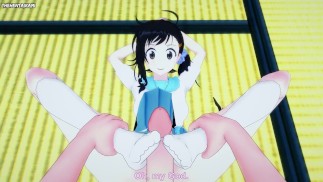 Хару из Нисекой делает тебе хентай футджоб от первого лица