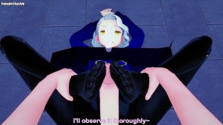 Маргарет из Persona 4 делает тебе хентай футджоб от первого лица