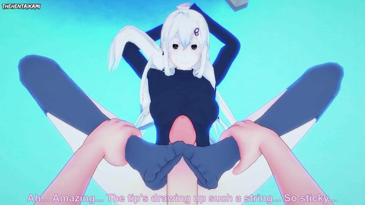 Echidna from Re:Zero Gives You A Footjob Hentai POV