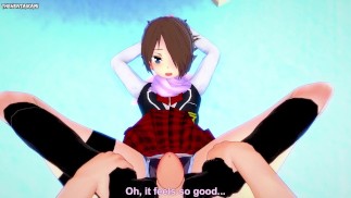 Леви из Trinity Seven дает вам хентай футджоб от первого лица