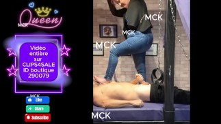 Je piétine mon fétichiste des pieds et je le laisse se vider