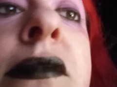 Close up nose fetish video