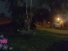 I called two friends to record some sex in public