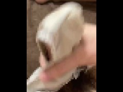 女の子の使用済みパンツに大量ザーメンぶっかけてぐちょぐちょにする - Screenshot 11 of 16 - Huge Cumshot