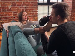 I love her feet and her loafers after work day - Screenshot 5 of 16 - Foot Licking