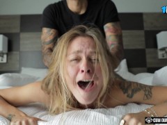 HER CLIMAX IS AMAZING - Crazy Blonde Has Eye Rolling Orgasms 8/16