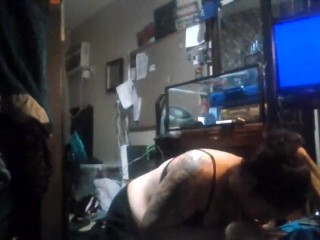 Begging to Eat my Dick up before her Man comes