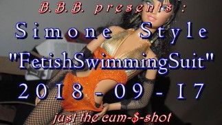 2018 S1m0ne Style Fetish Badeanzug ZENSIERTE $-Only-Version