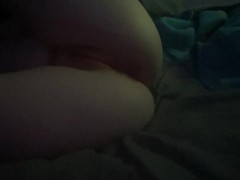 Pathetic tboy virgin moans as he touches himself and slaps his wet pussy