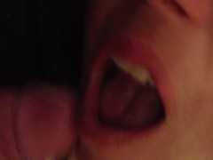 Wank and cum in step mom MILFS mouth