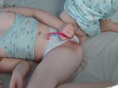 Your little has been misbehaving since the morning. Naughty wet pussy.