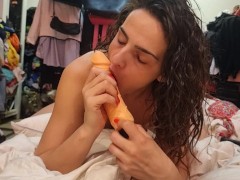 Intense oral after I come back from the pool in my tiny bath suit