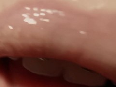 asmr lens licking with Valentine's day vibes