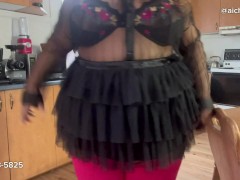 Your girlfriend try on sheer clothing