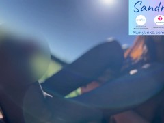 Public sex and footjob with cumshot