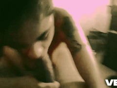 SUPER BIG DICK BLOW JOB EBONY BROWN CUM SHOT