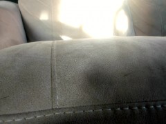 soft cock relaxing on the sofa