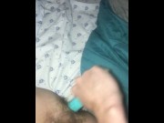 Sexy twink plays with his gfs vibrator