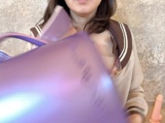 【無修正】ランドセルで角オナ、チクニー♡セーラー服の着オナ - Screenshot 16 of 16 - ランドセル