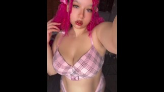 Sexy Pink Y2K Аниме Egirl