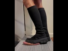 Barbie hard trample cock and Ball with high boots - Screenshot 11 of 16 - Ball Trample