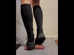 Barbie hard trample cock and Ball with high boots - Screenshot 4 of 16 - Bdsm
