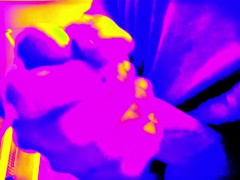 Side Angle Colorful Cumshot