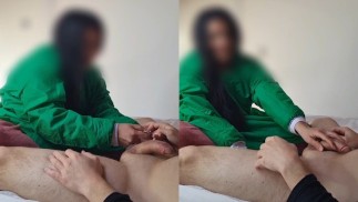 Mexican Beautician Works From Home With Naked And Satisfied Client