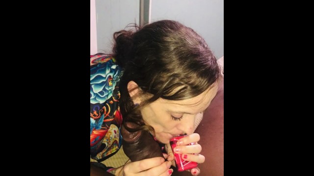 Sucking the soul of the king! And yes she swallows cum every single dam time like a good girl!ð¯