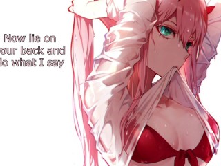 [ПРЕДВАРИТЕЛЬНЫЙ ПРОСМОТР] Hentai JOI - zero two вознаграждает вас за победу в NNN [Окантовка, Пайзури,, Футджоб]