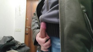 Кожаные куртки, сильно кончил, много спермы