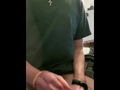 Teen edges and scratches then cums on you!